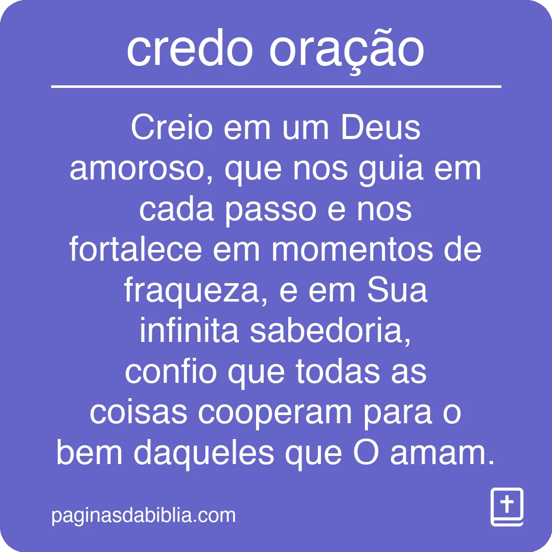 credo oração