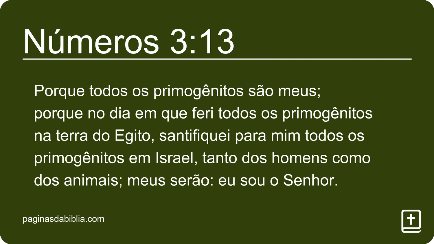 Números 3:13