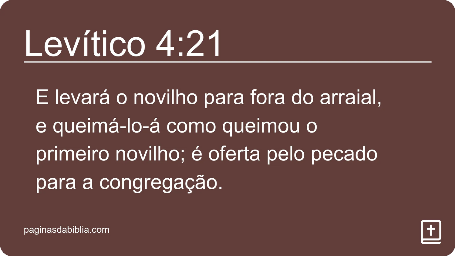 Levítico 4:21