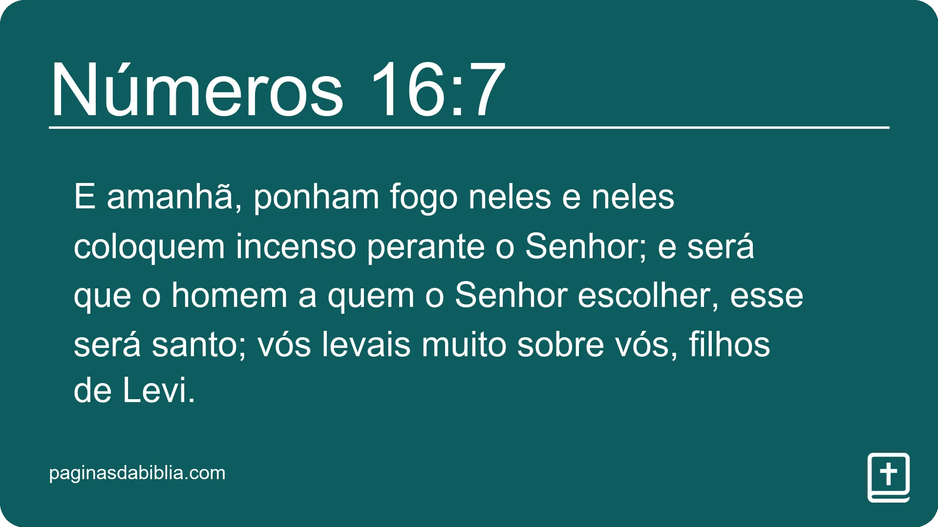 Números 16:7