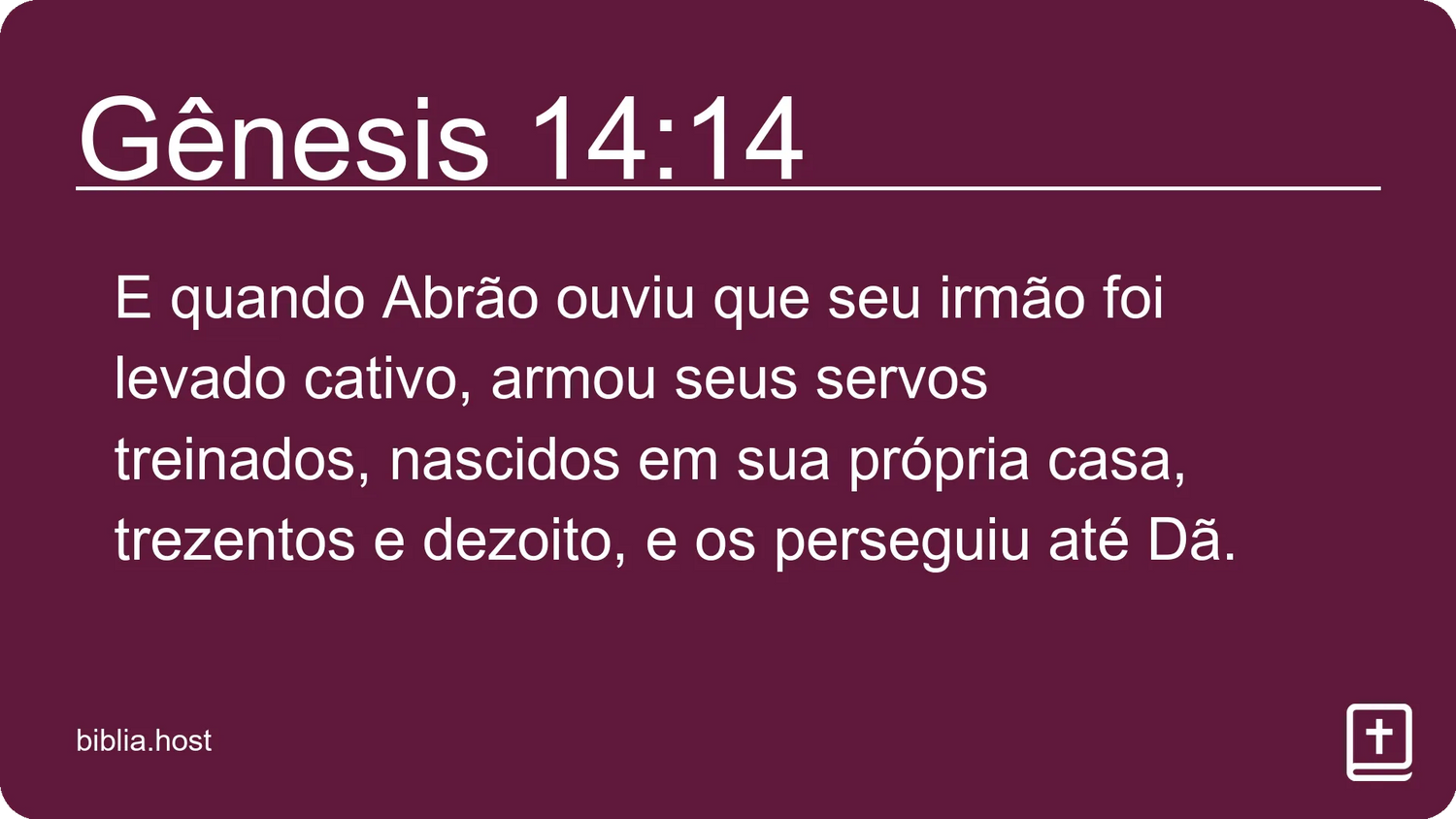 Gênesis 14:14