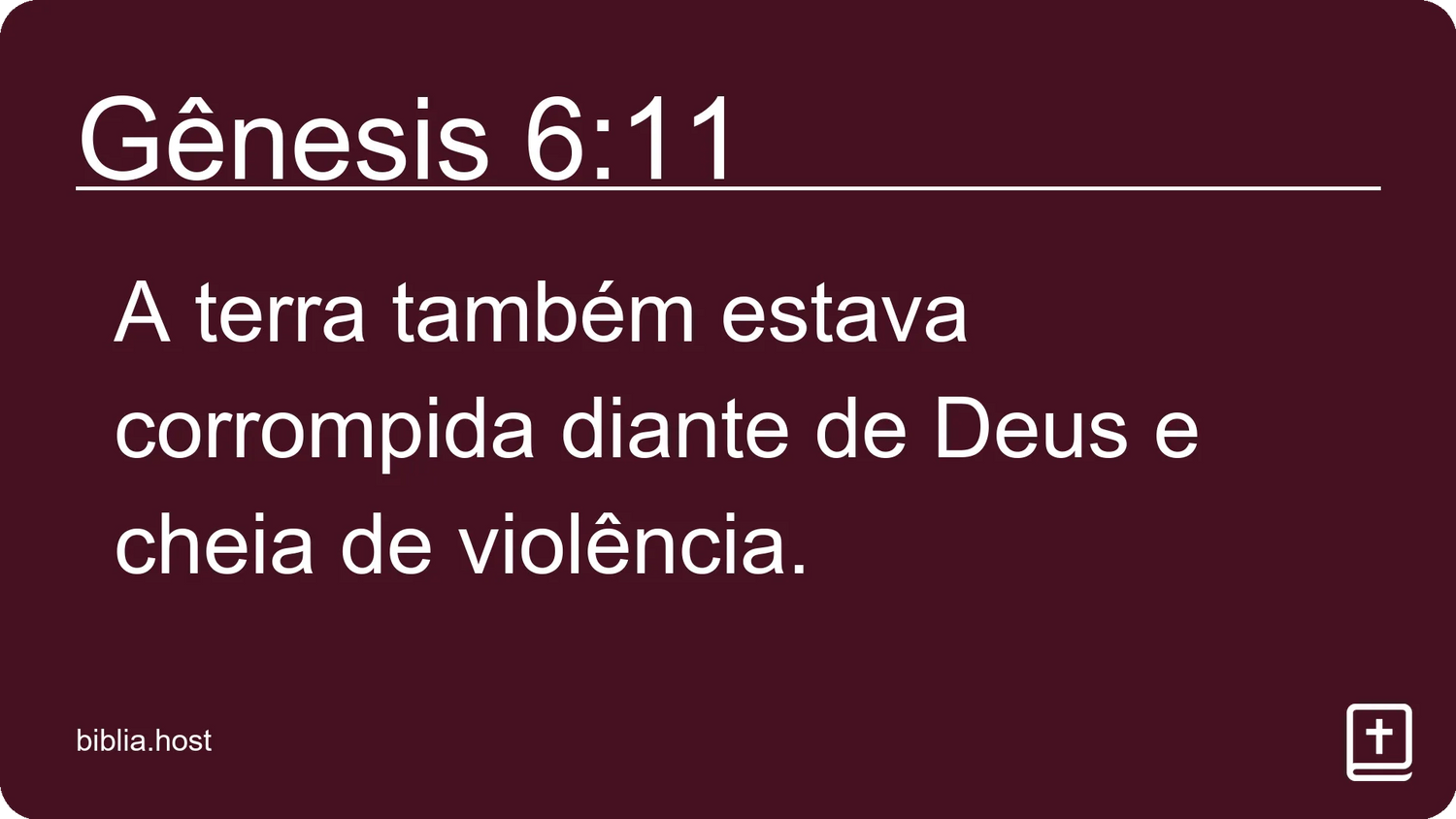 Gênesis 6:11