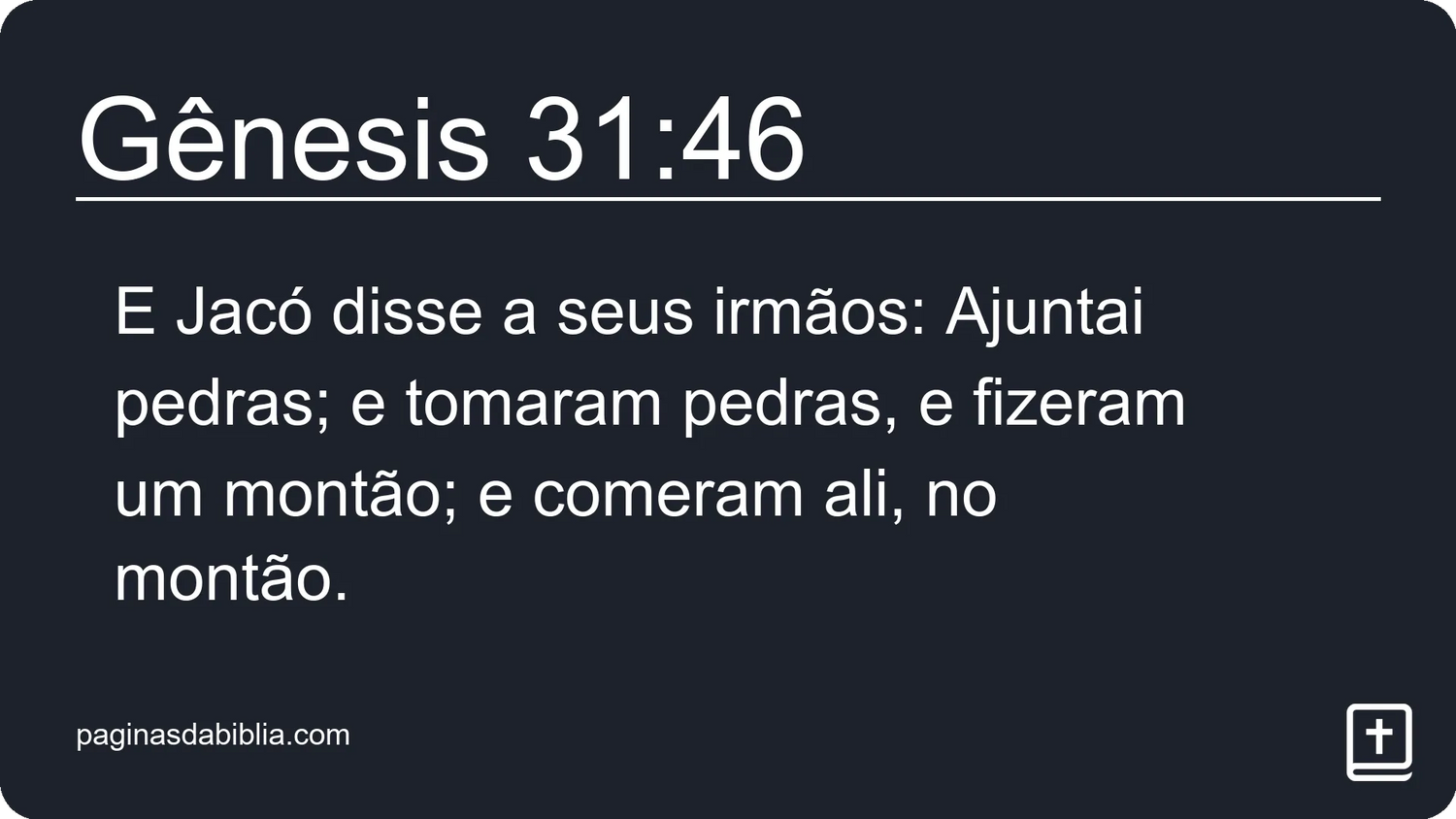 Gênesis 31:46