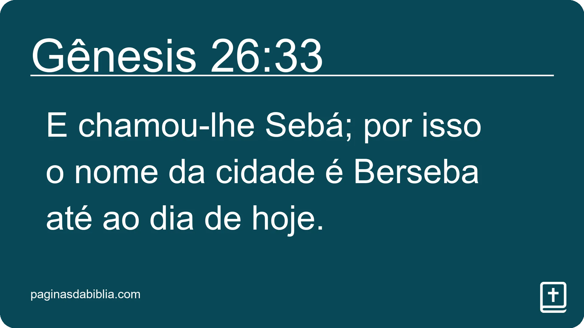 Gênesis 26:33