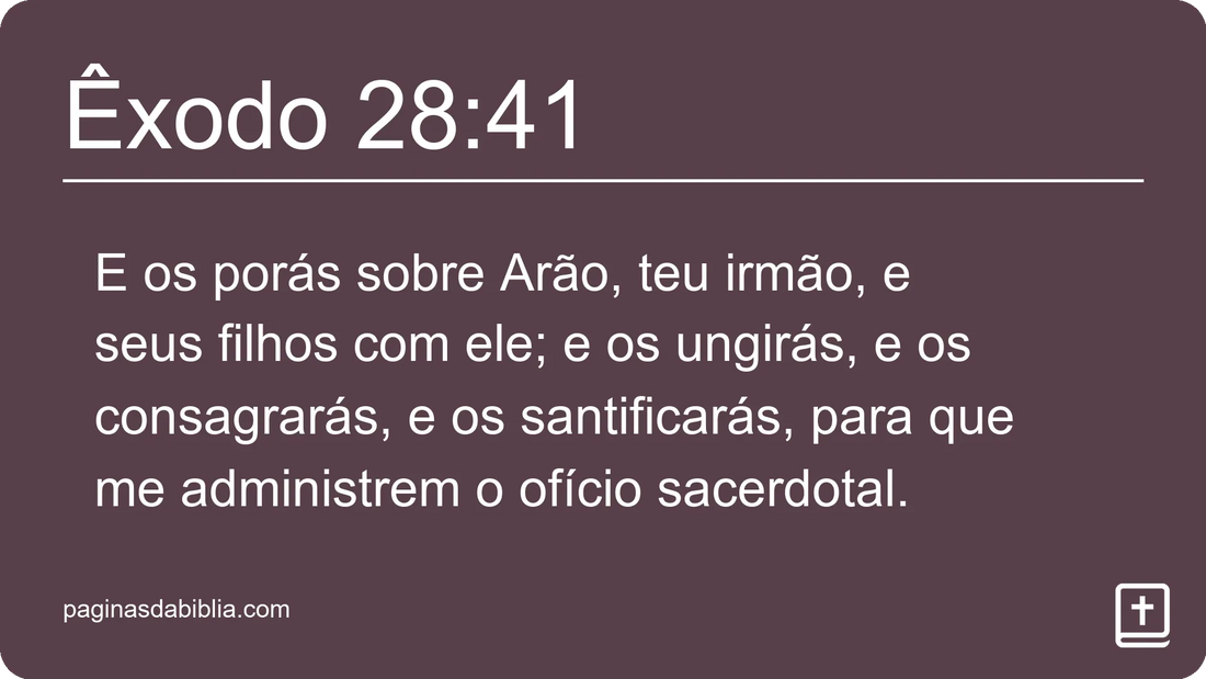 Êxodo 28:41