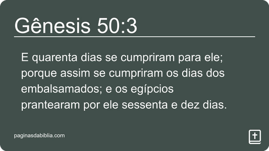 Gênesis 50:3