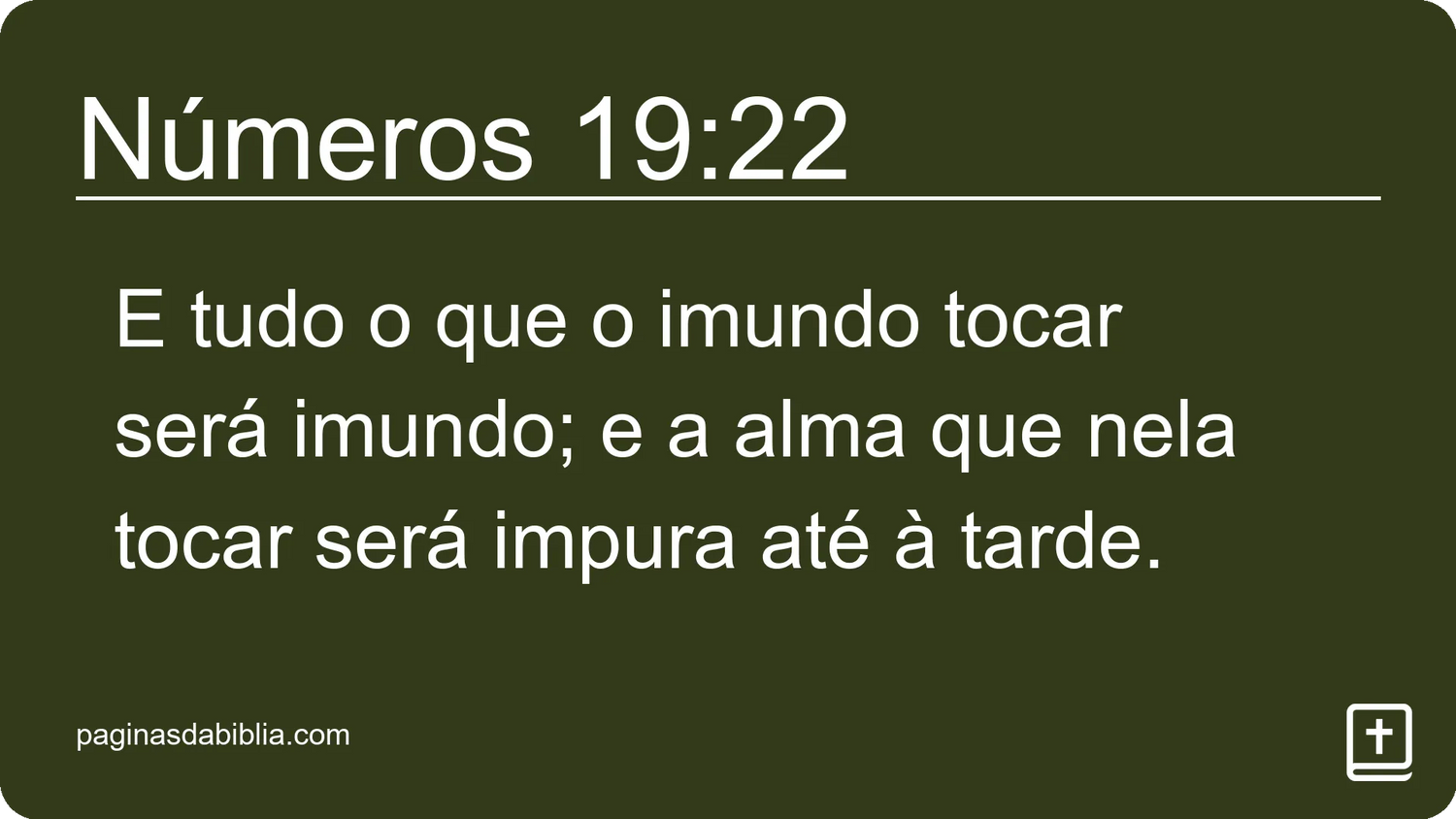 Números 19:22