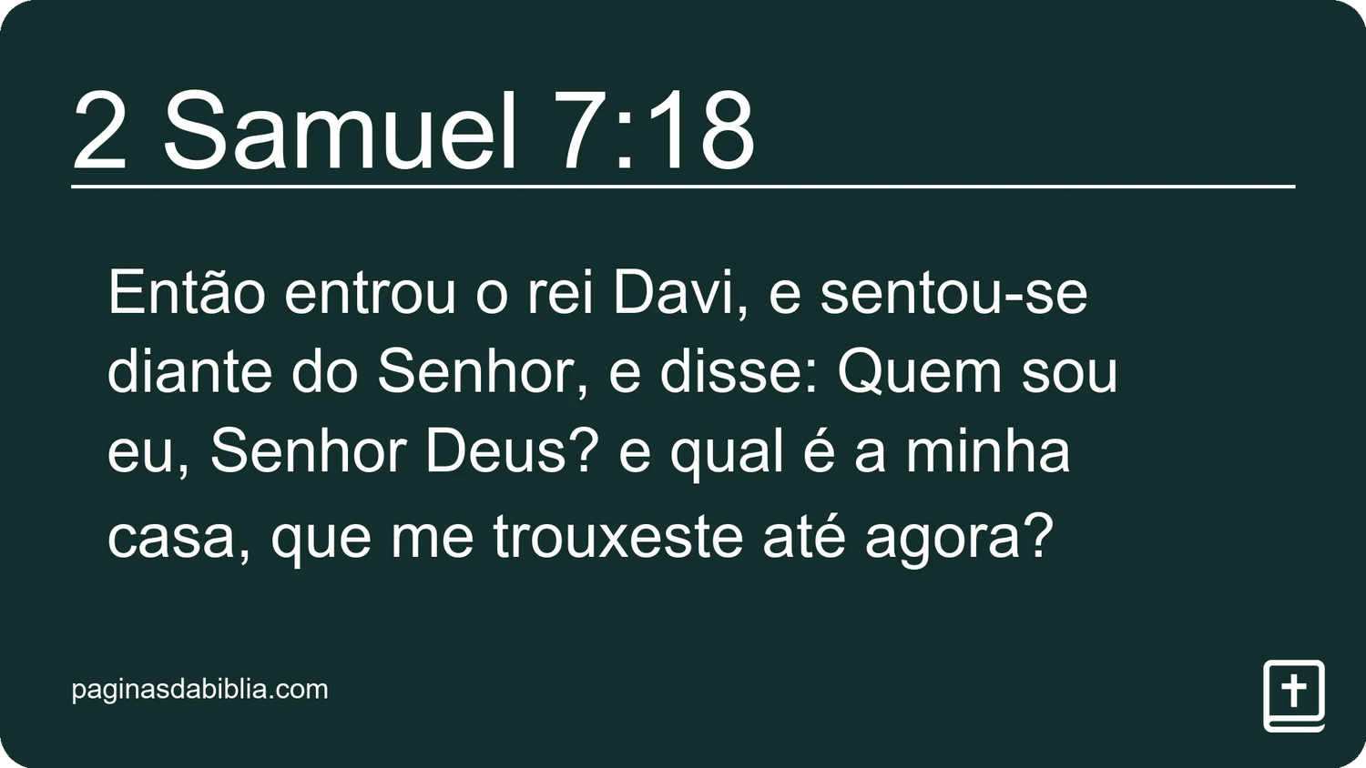 2 Samuel 7:18