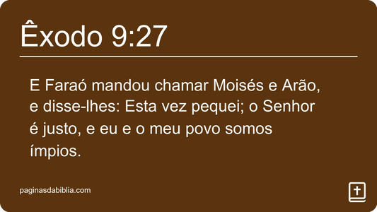 Êxodo 9:27