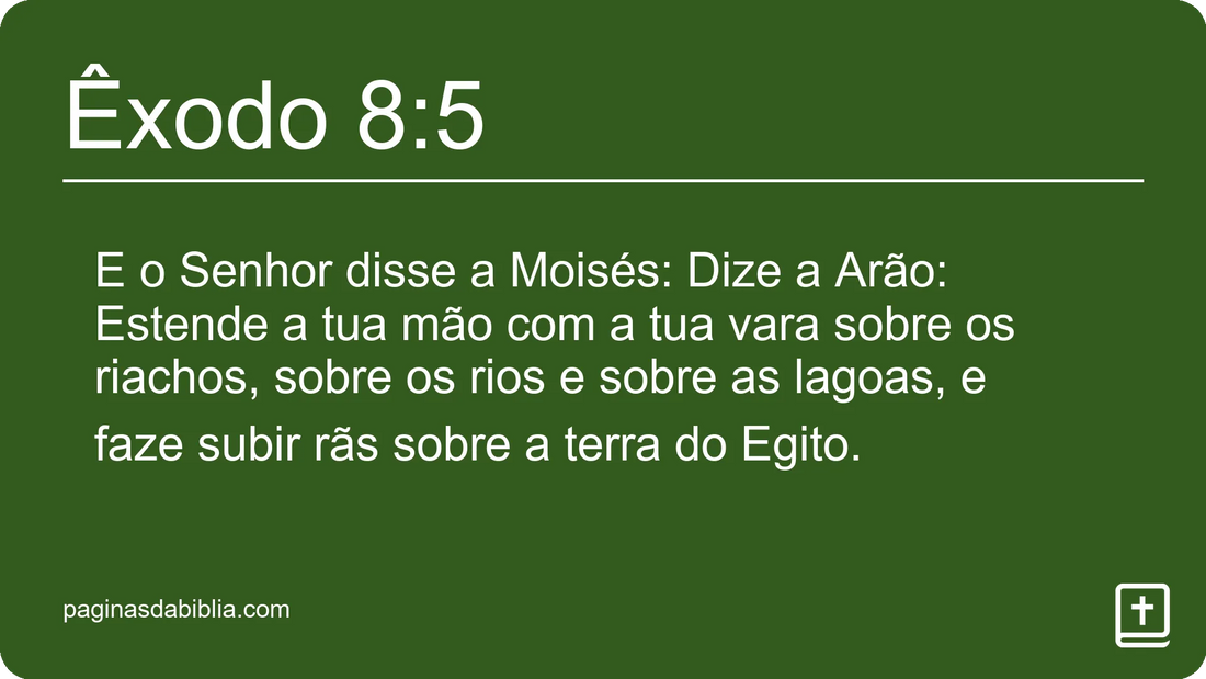 Êxodo 8:5