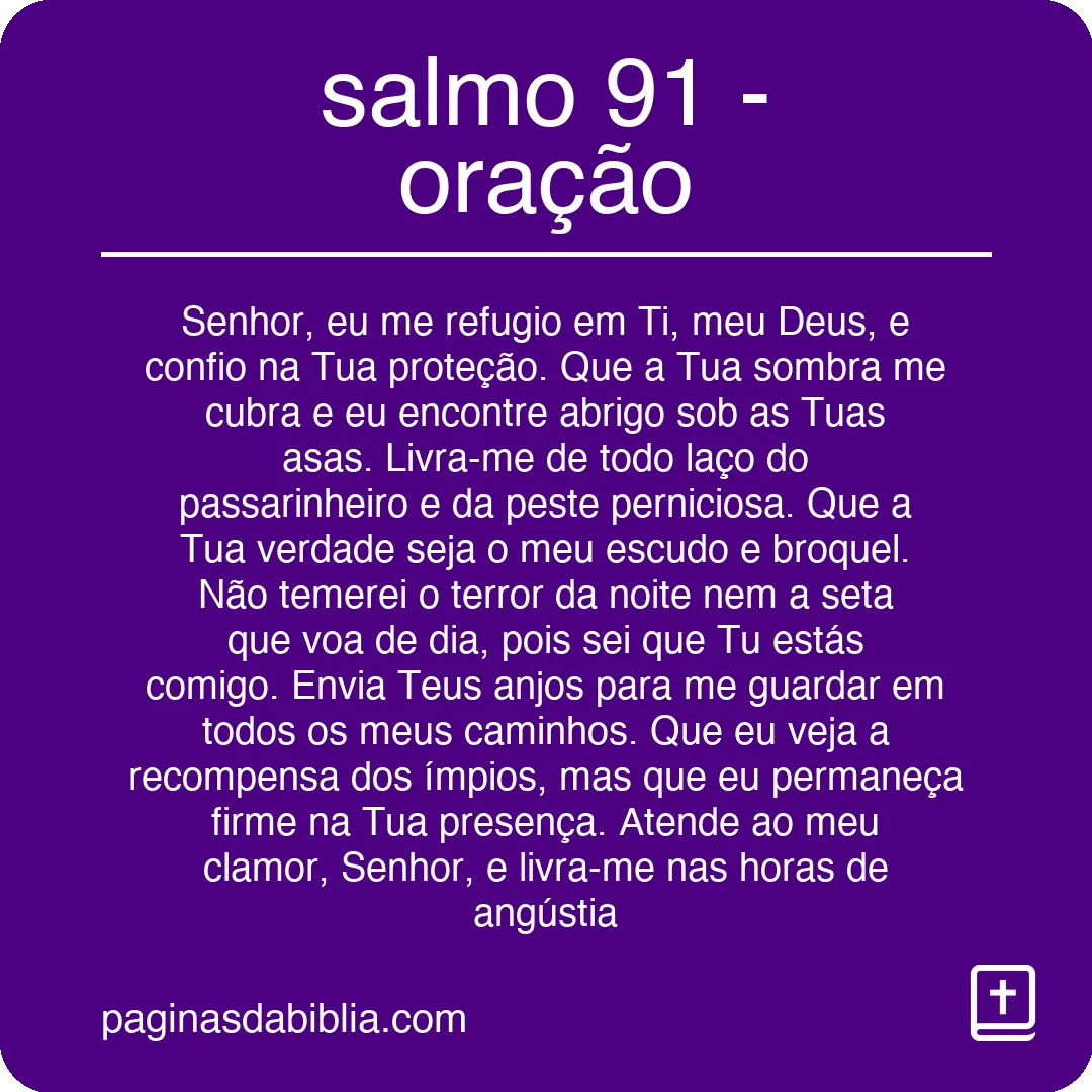 salmo 91 - oração