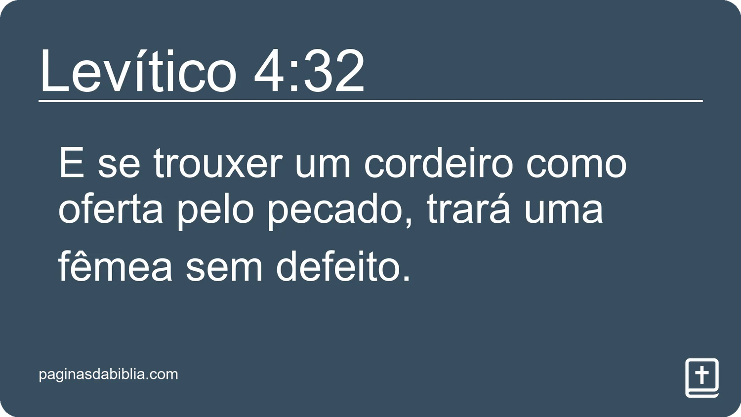 Levítico 4:32