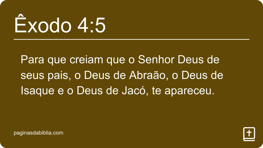 Êxodo 4:5