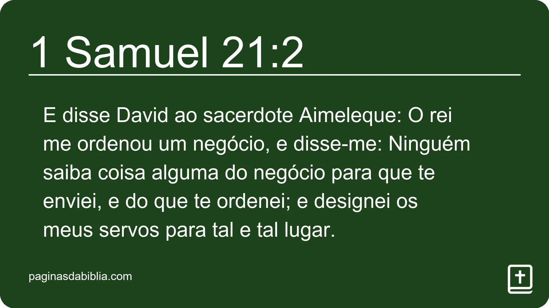 1 Samuel 21:2