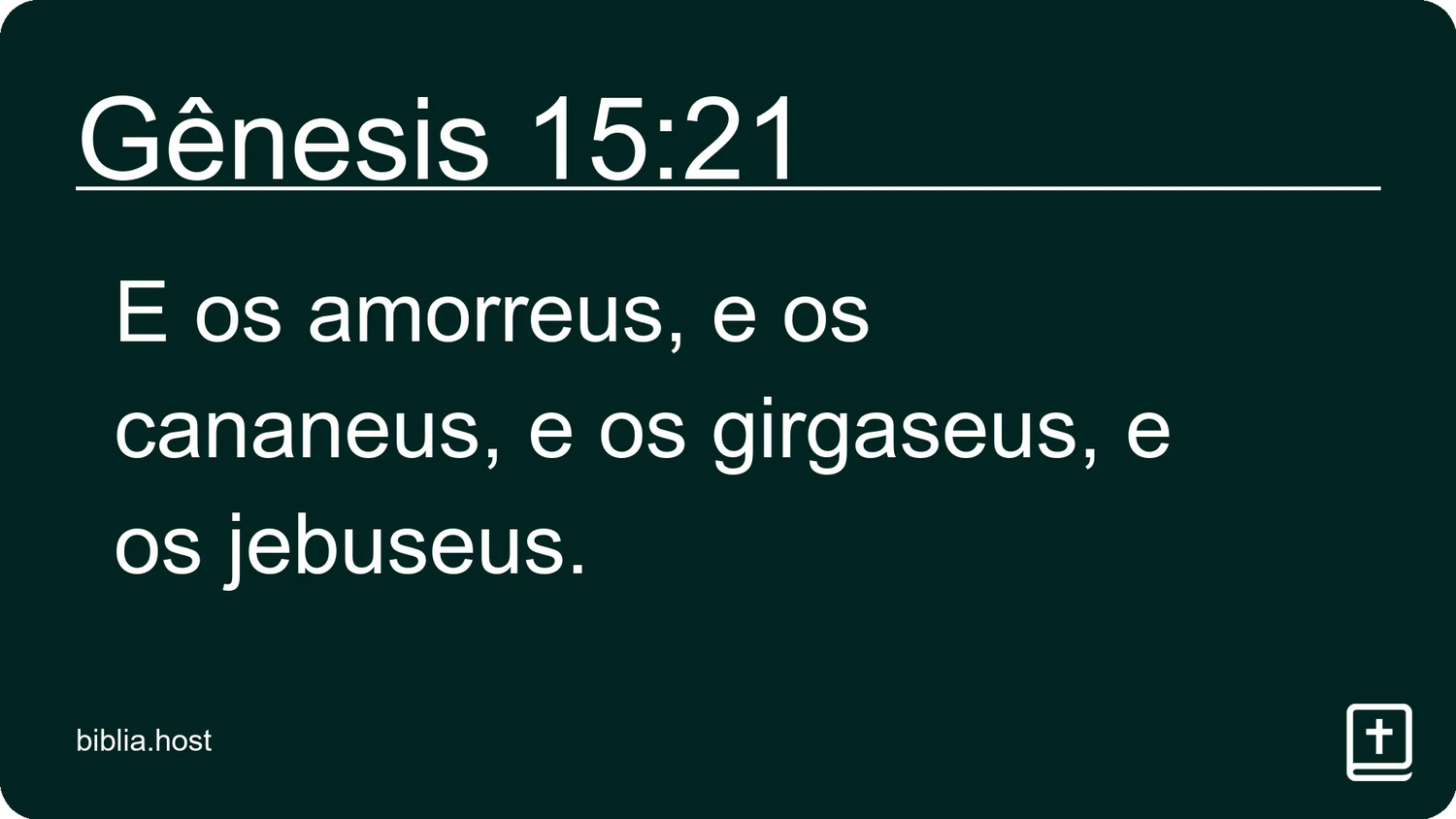 Gênesis 15:21