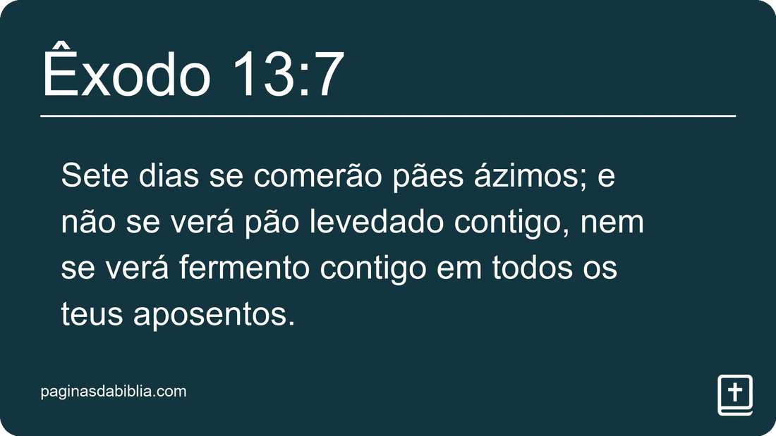 Êxodo 13:7