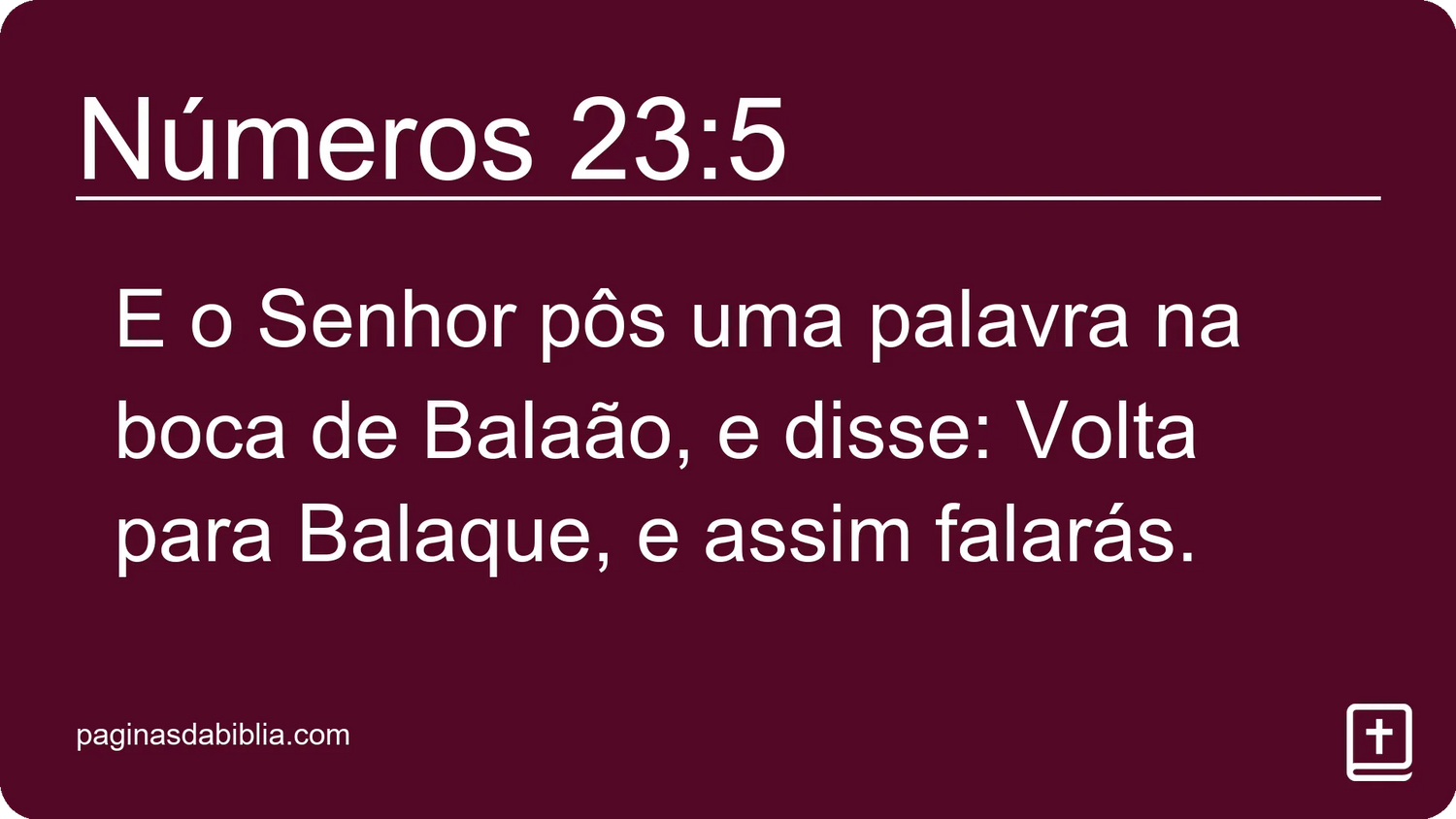 Números 23:5