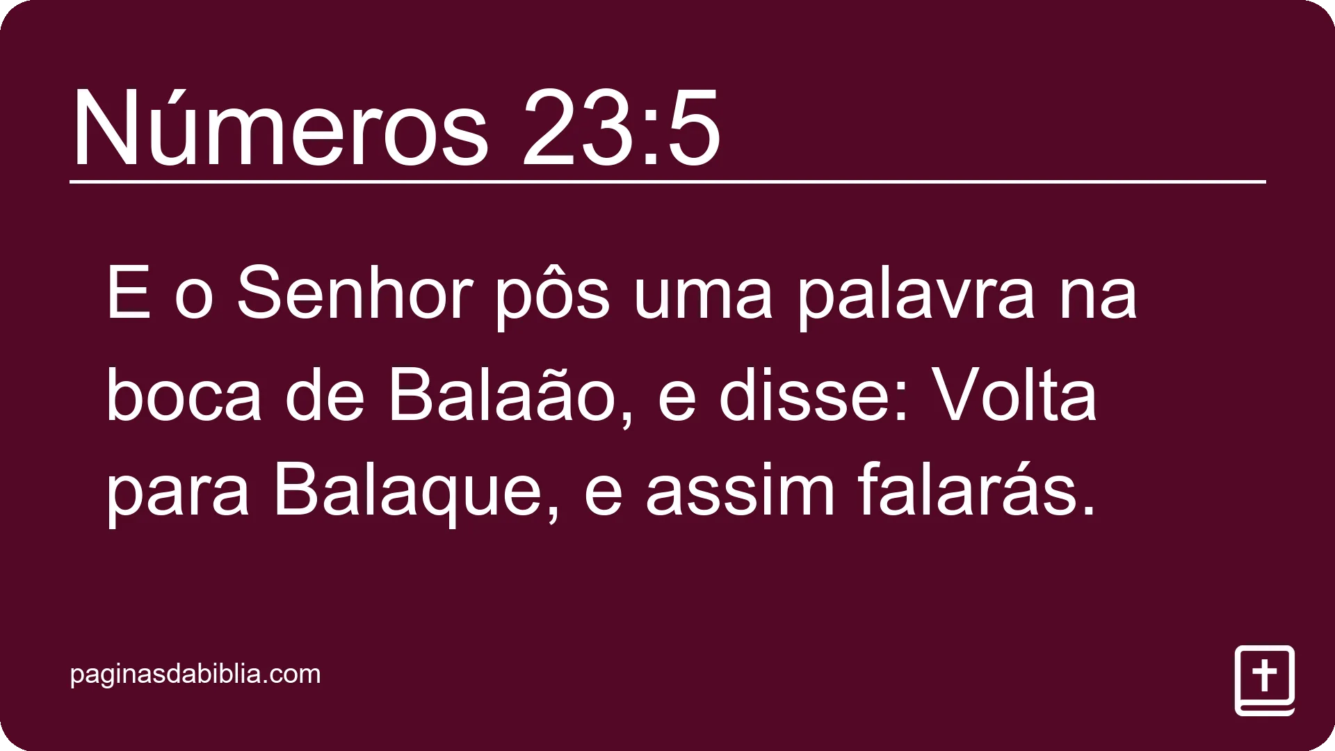 Números 23:5