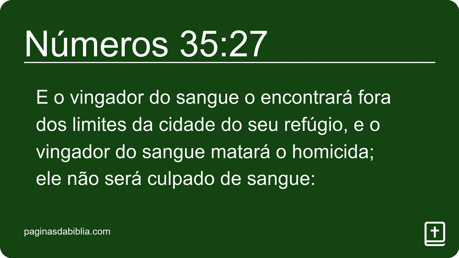 Números 35:27