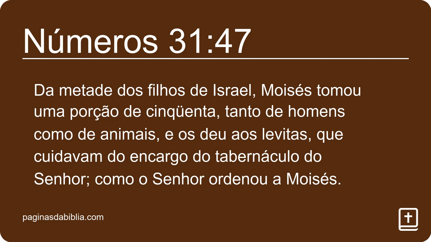 Números 31:47