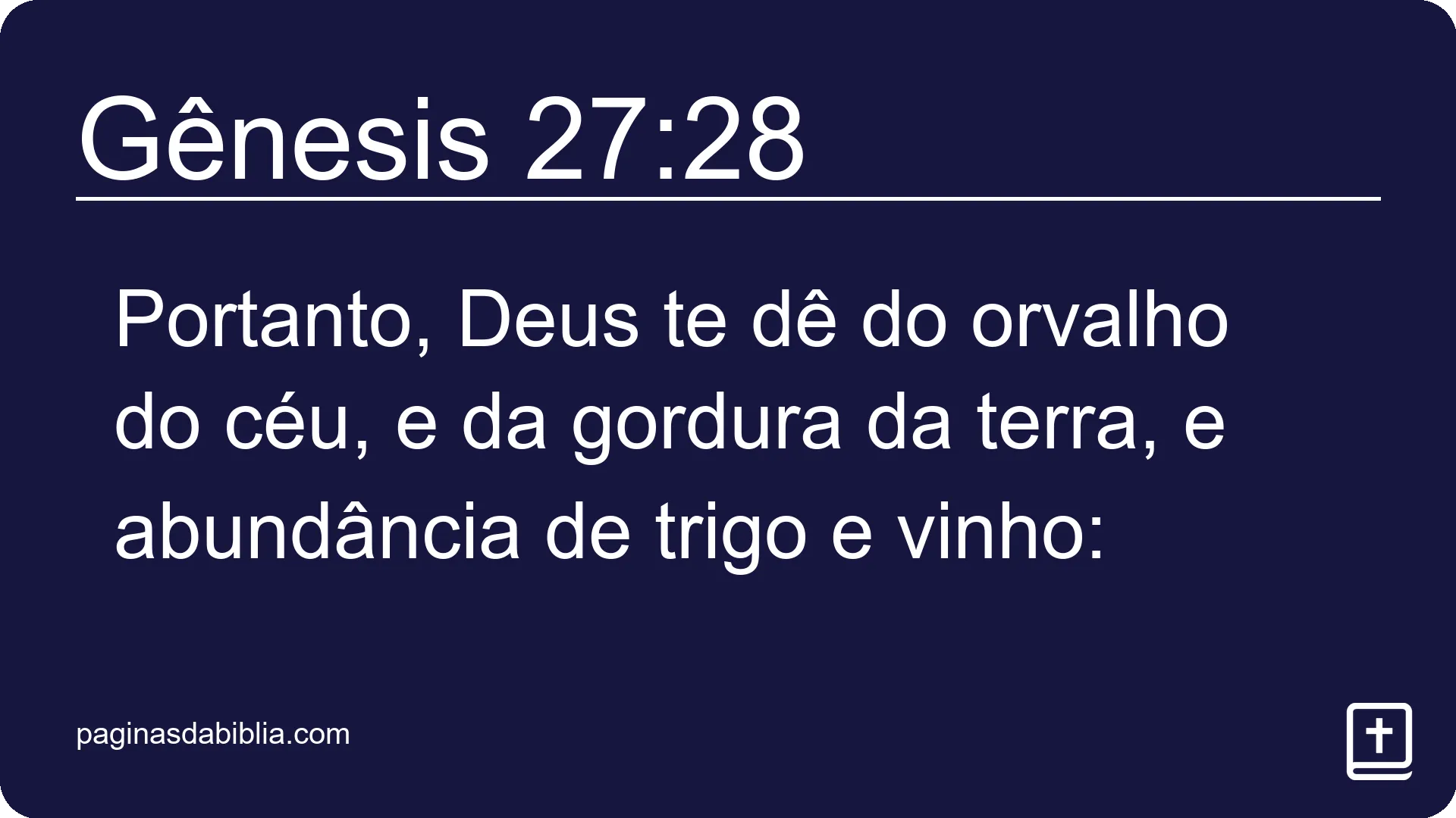 Gênesis 27:28