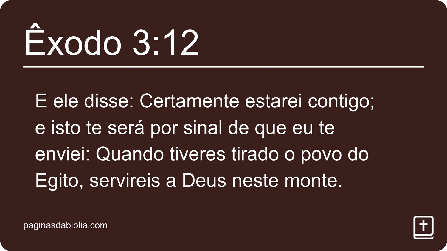 Êxodo 3:12