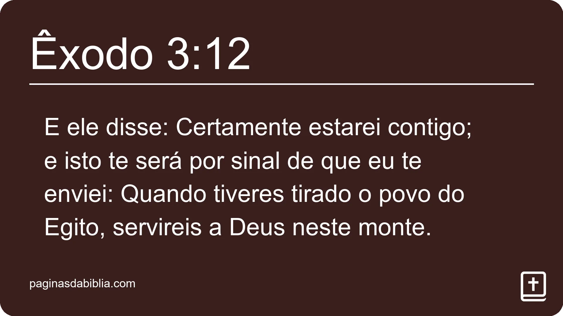 Êxodo 3:12