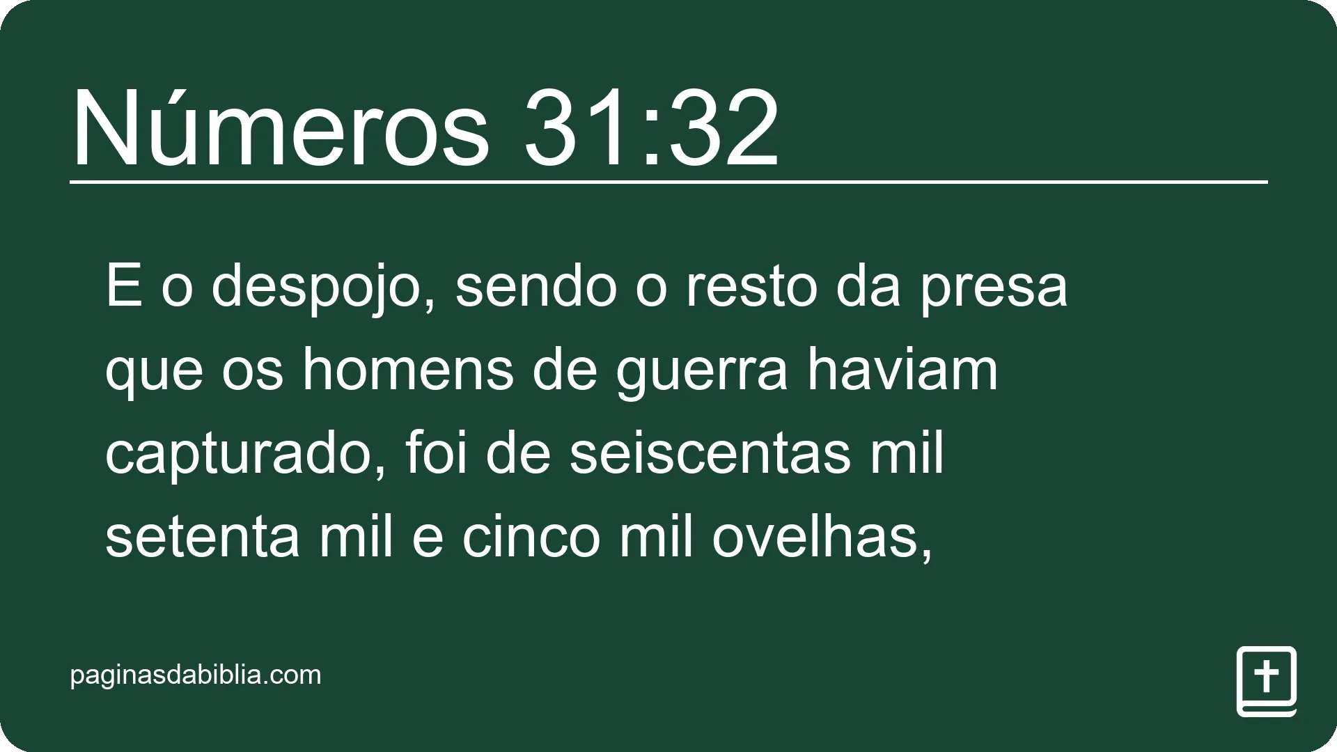 Números 31:32