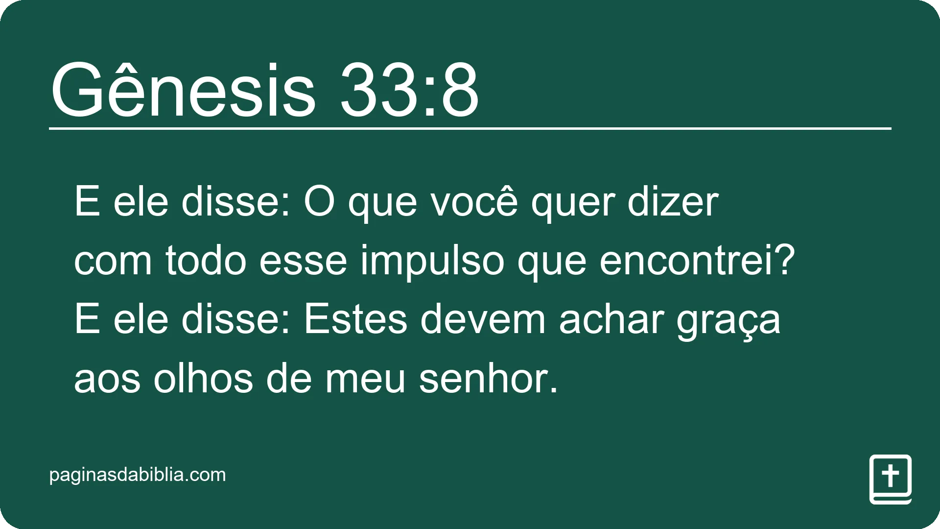 Gênesis 33:8