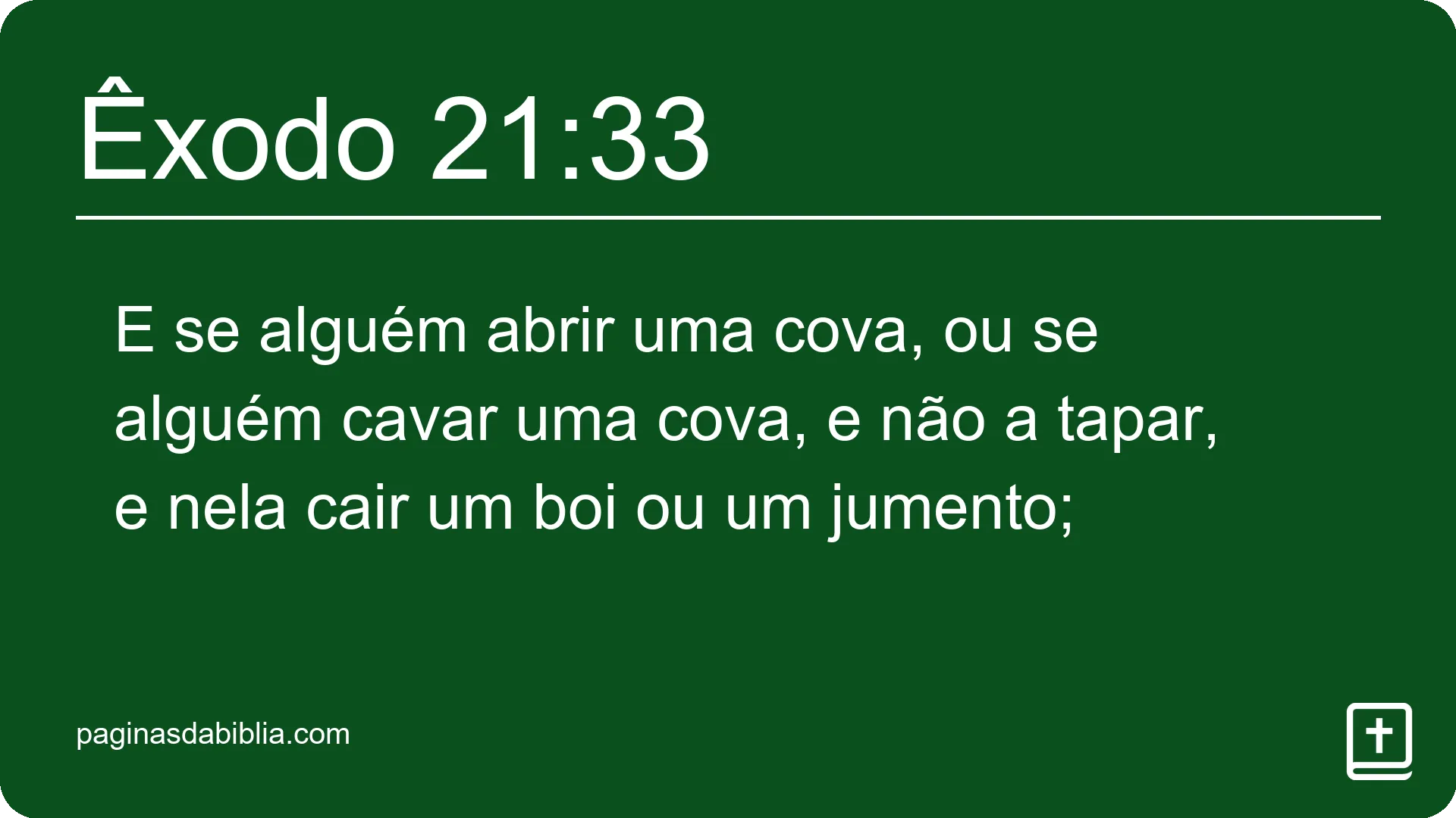 Êxodo 21:33