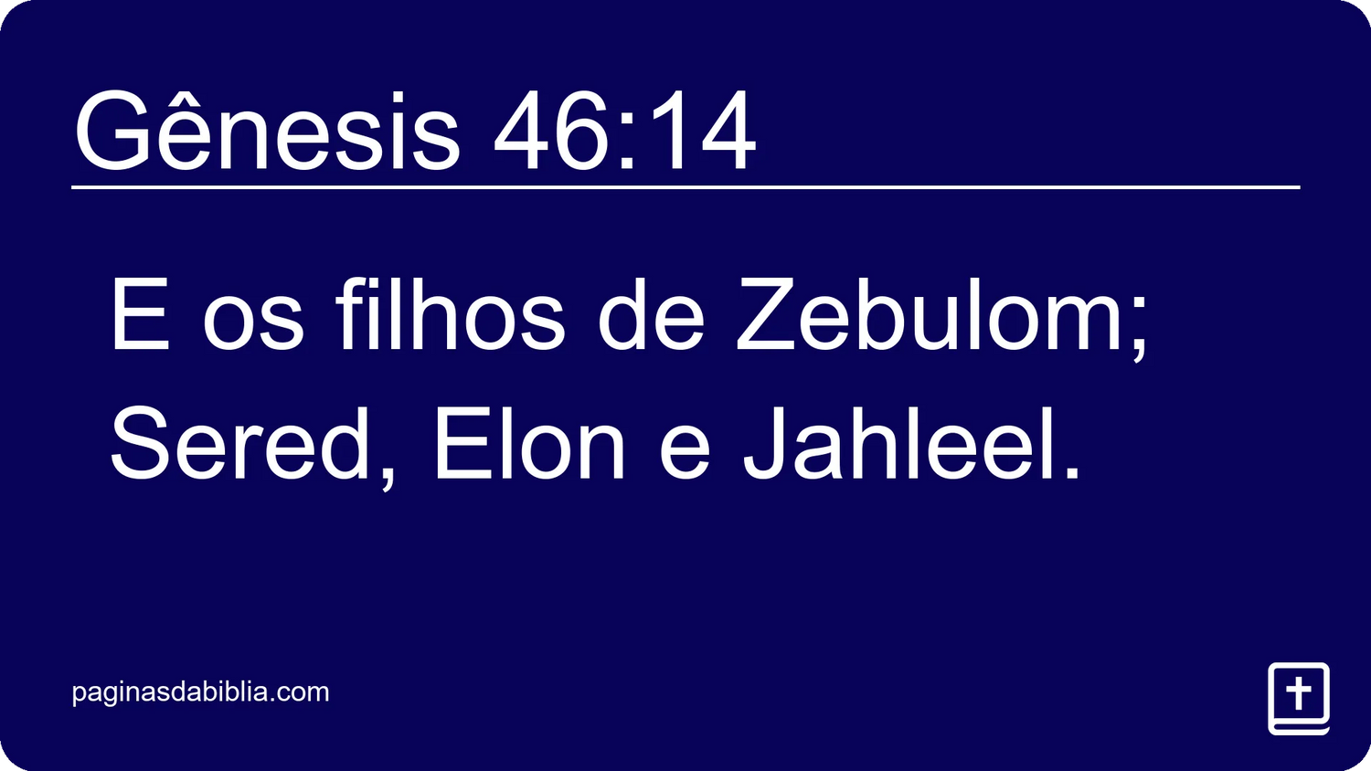 Gênesis 46:14