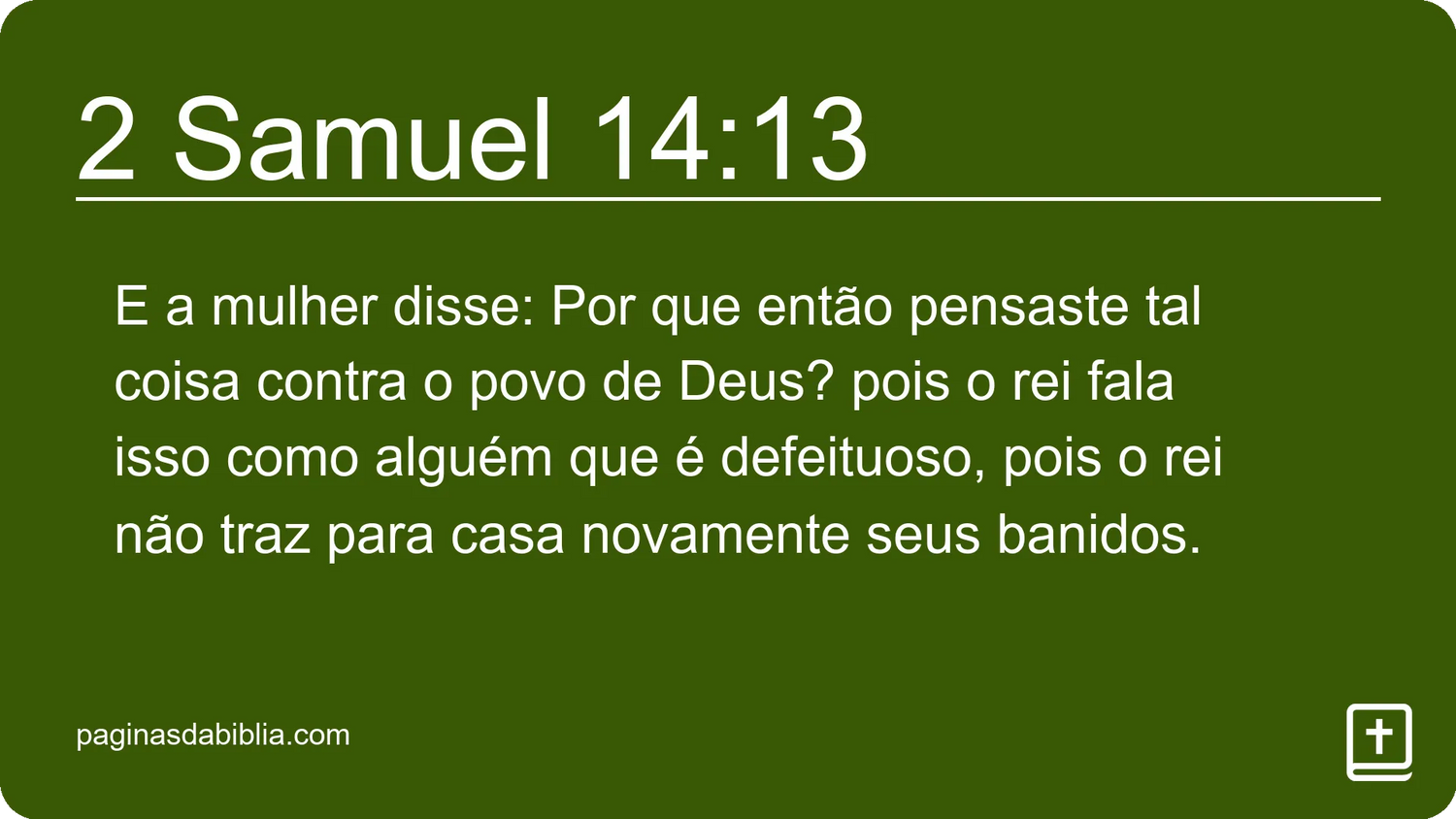 2 Samuel 14:13