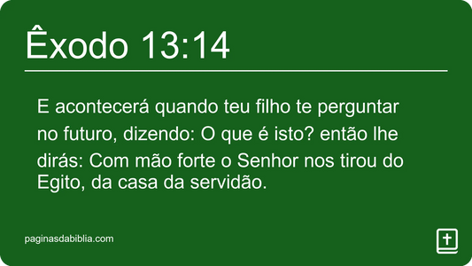 Êxodo 13:14