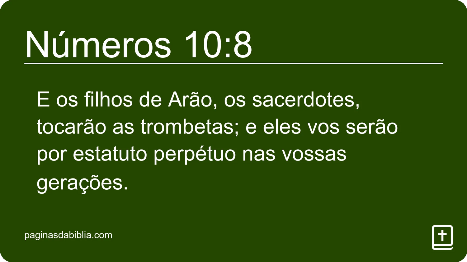 Números 10:8