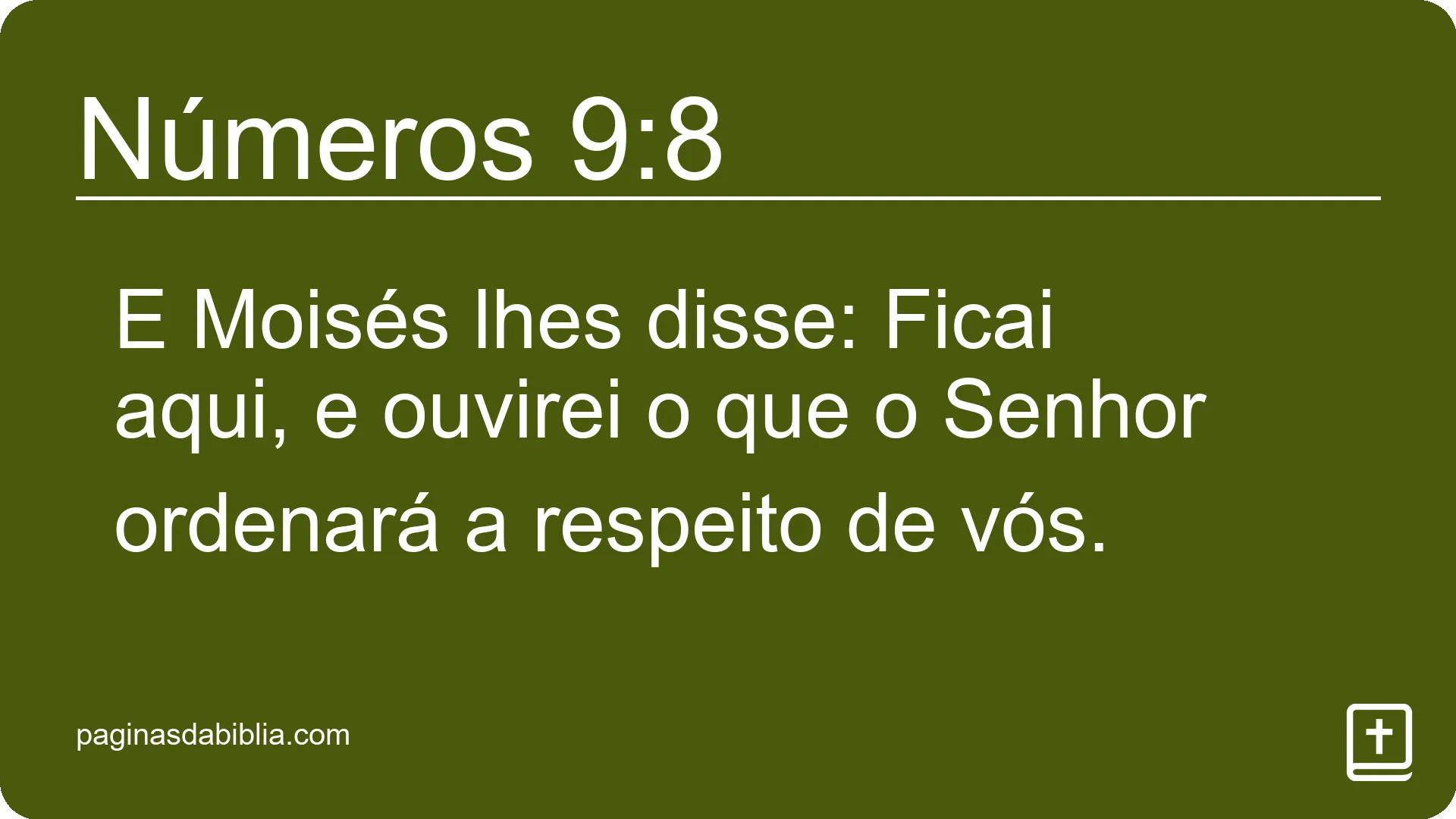 Números 9:8