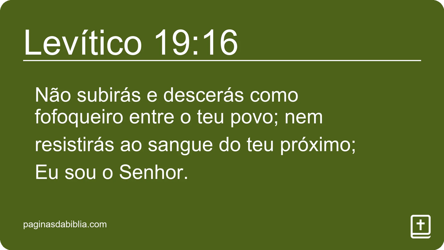 Levítico 19:16