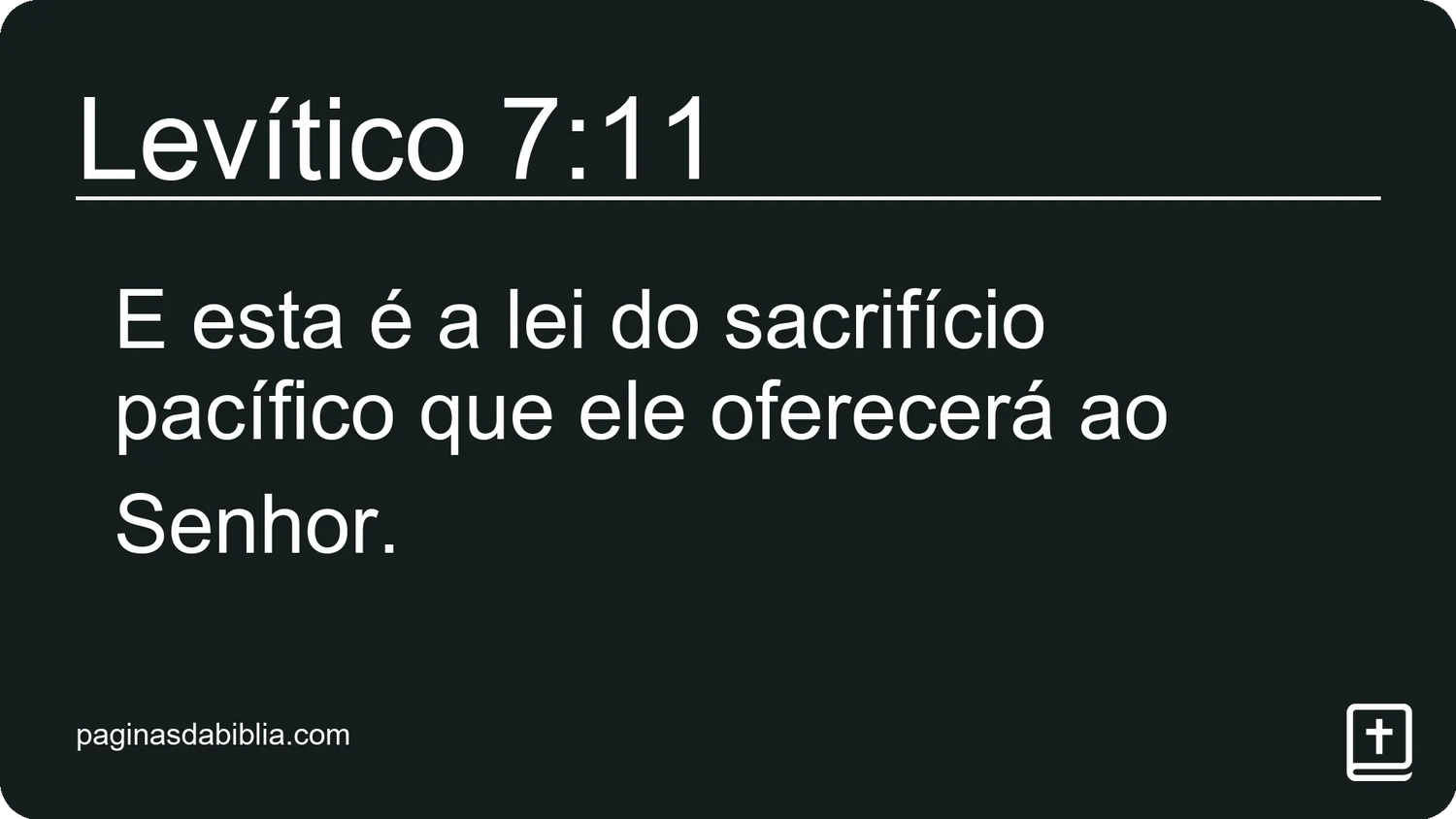 Levítico 7:11