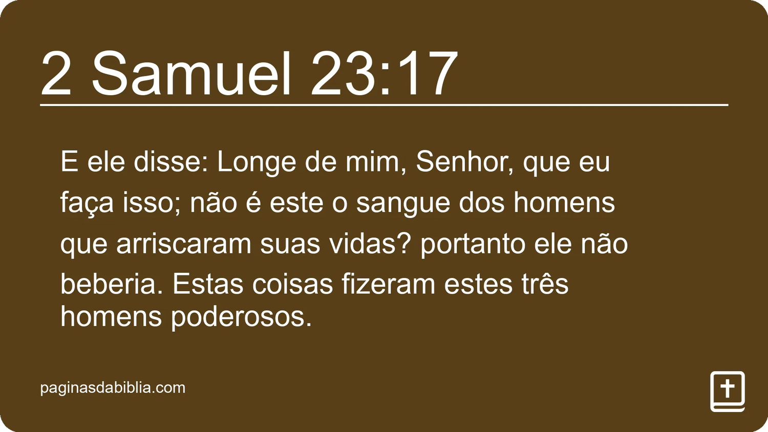 2 Samuel 23:17