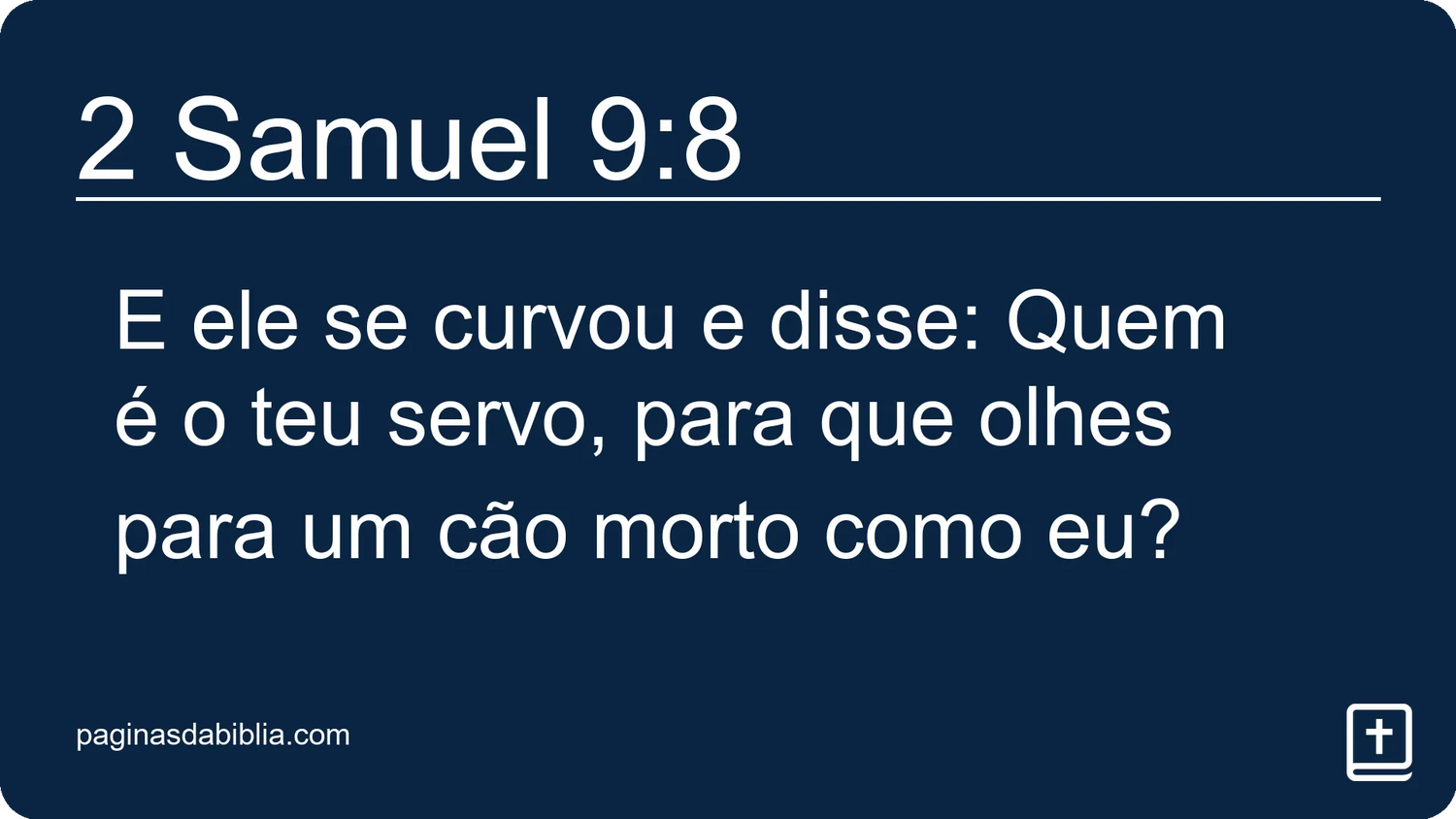 2 Samuel 9:8