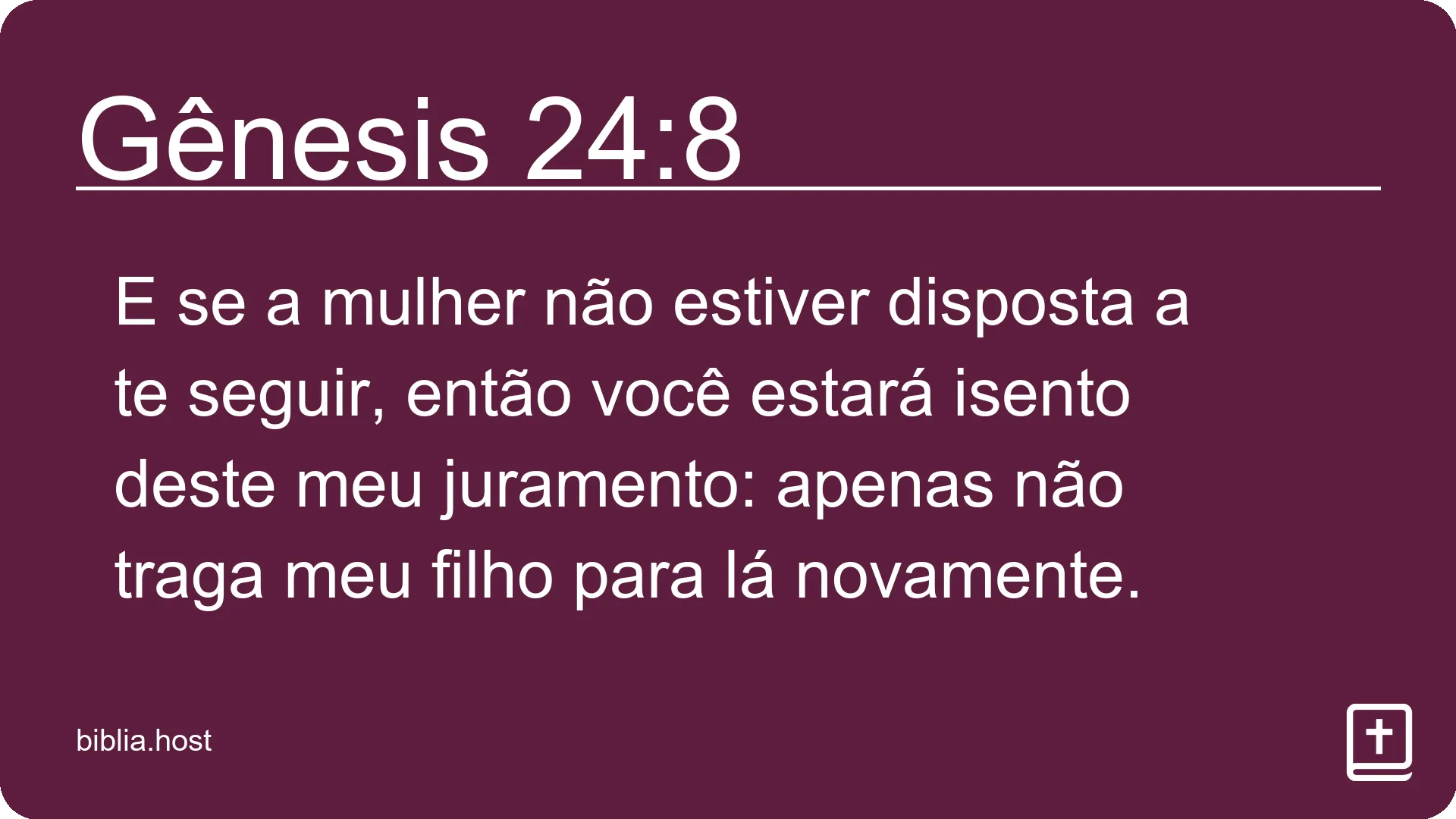 Gênesis 24:8