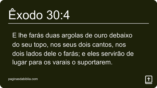 Êxodo 30:4