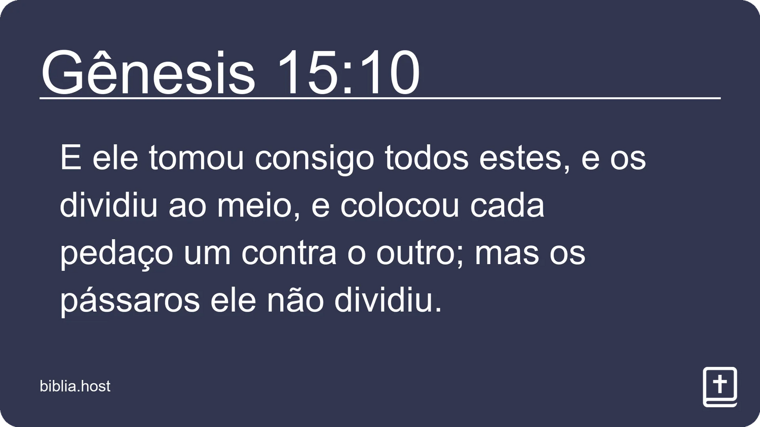 Gênesis 15:10