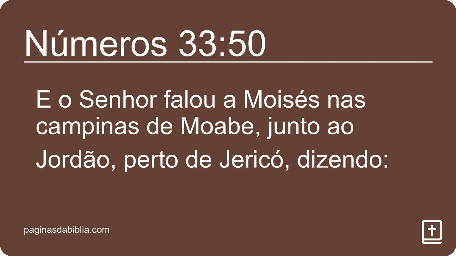 Números 33:50