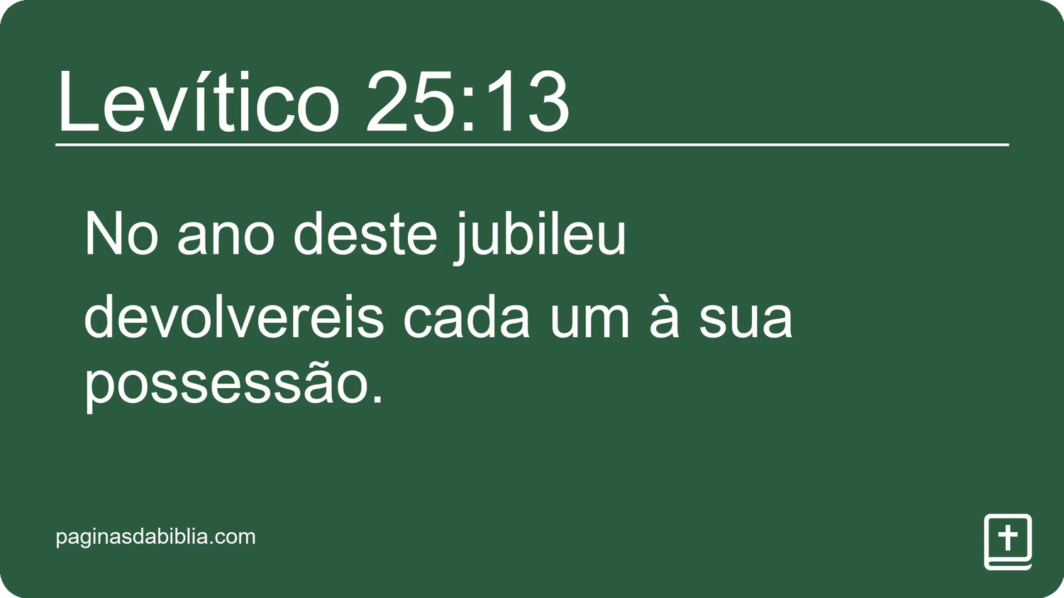 Levítico 25:13