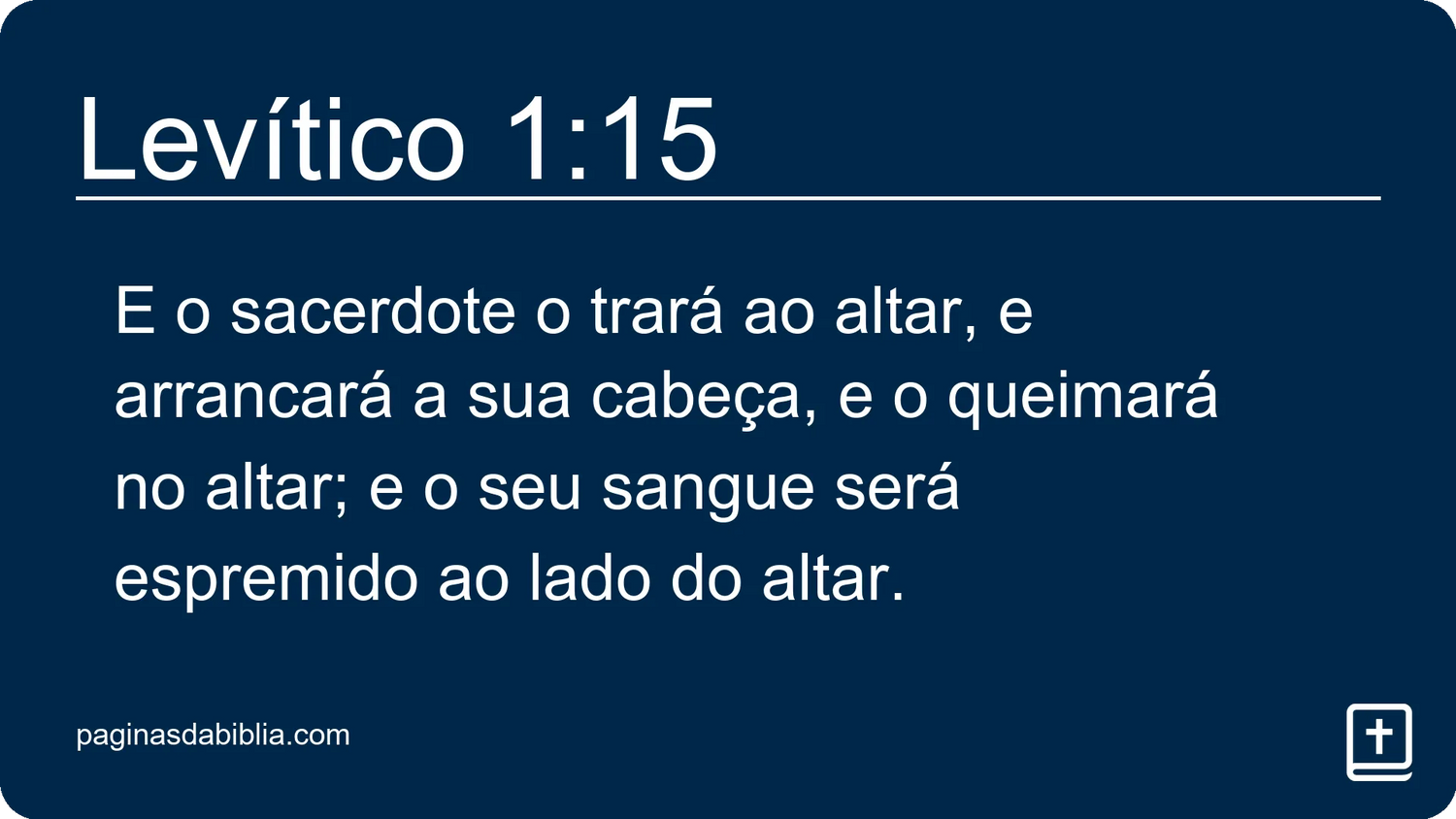 Levítico 1:15