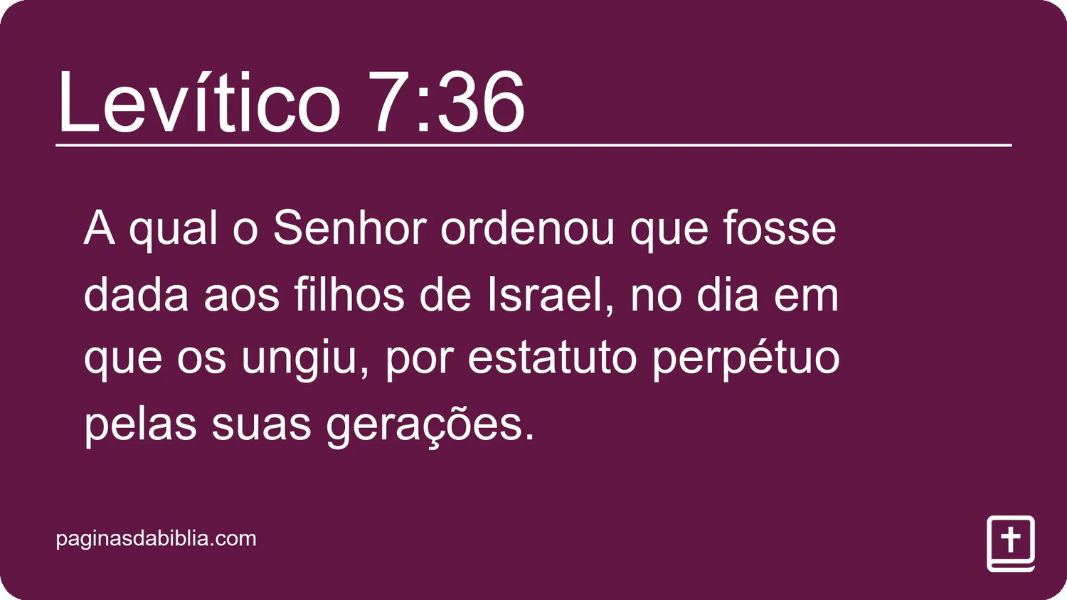 Levítico 7:36