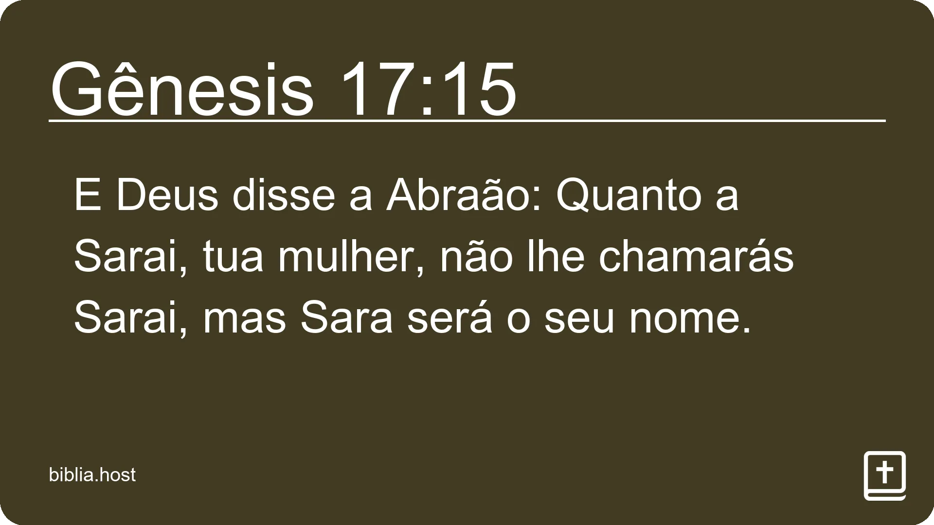 Gênesis 17:15