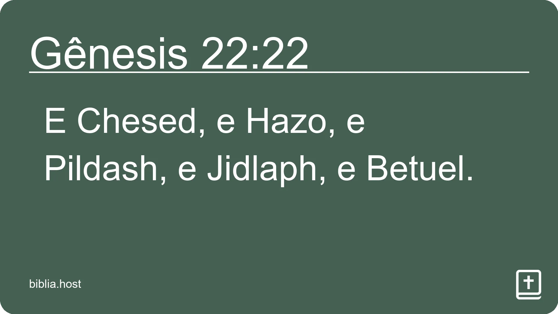 Gênesis 22:22