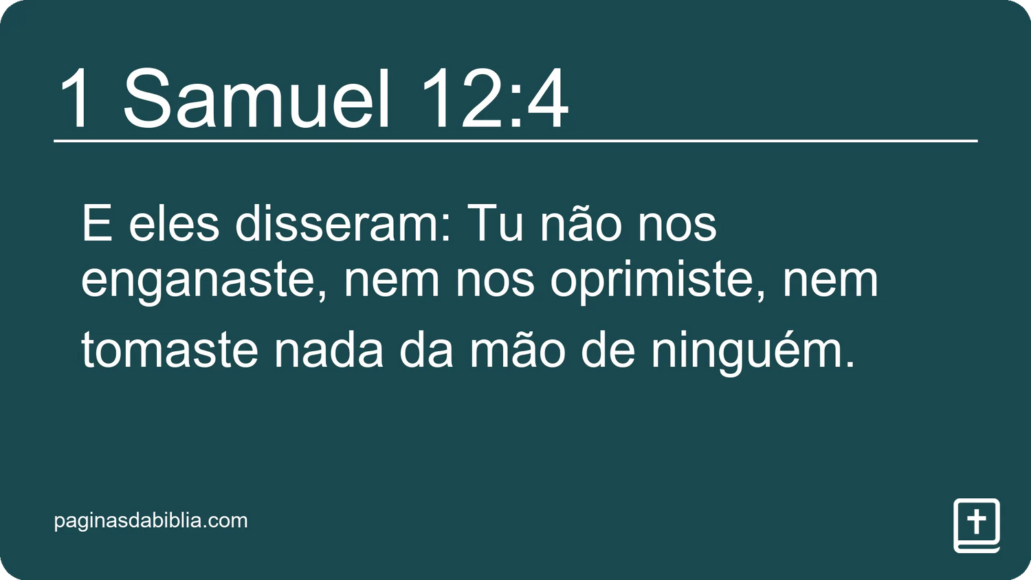 1 Samuel 12:4