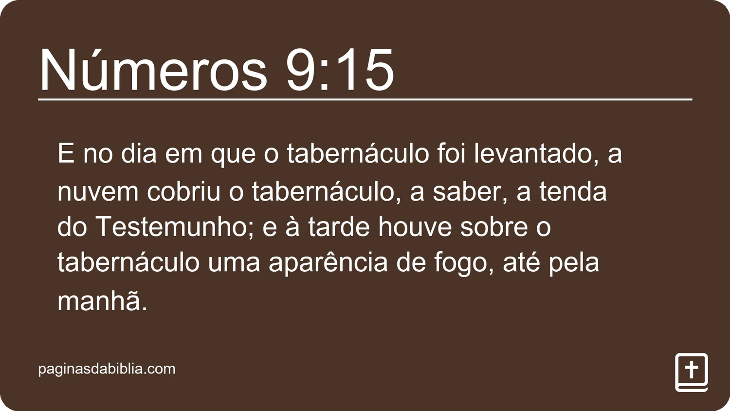 Números 9:15